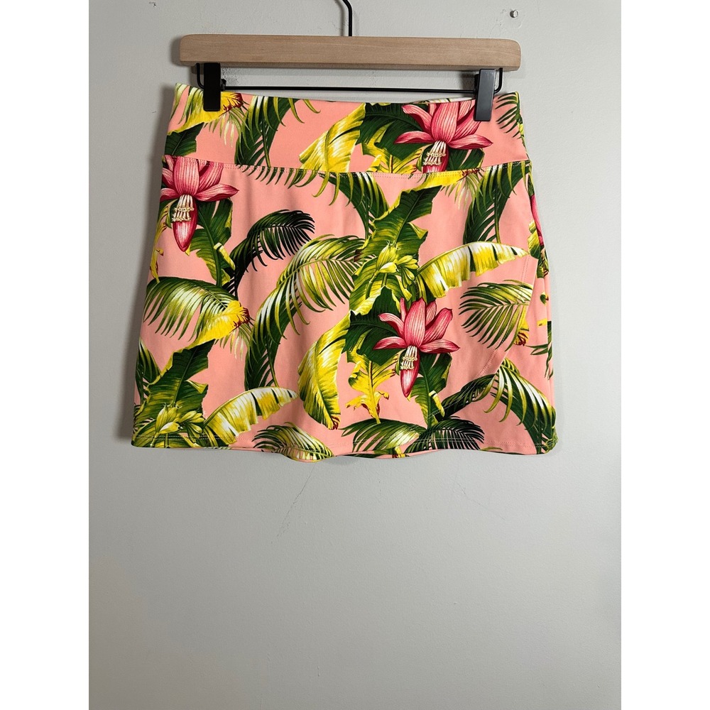 Tommy Bahama Everyday Active Pink Tropical Palm Floral Skort XS SW200547